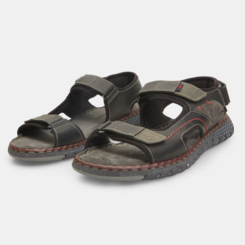 Sandalias deportivas de hombre Weinbrenner de piel , Negro Sandalias deportivas de hombre Weinbrenner de piel , Negro
